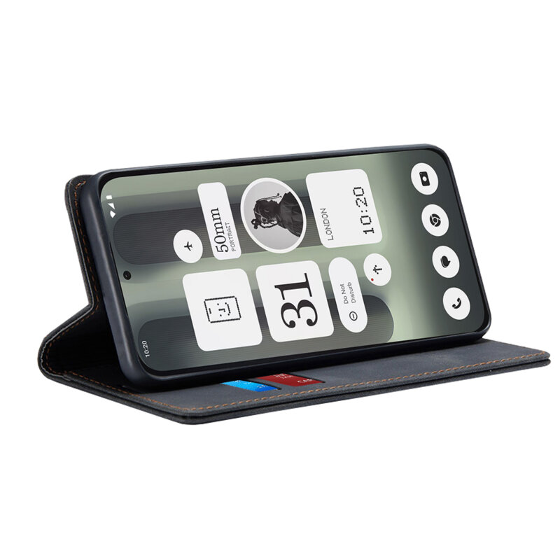 Husa piele Nothing Phone (2a) Plus Techsuit Confy Cover, negru