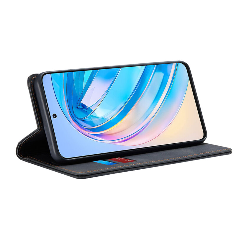 Husa piele Honor X8a Techsuit Confy Cover, negru