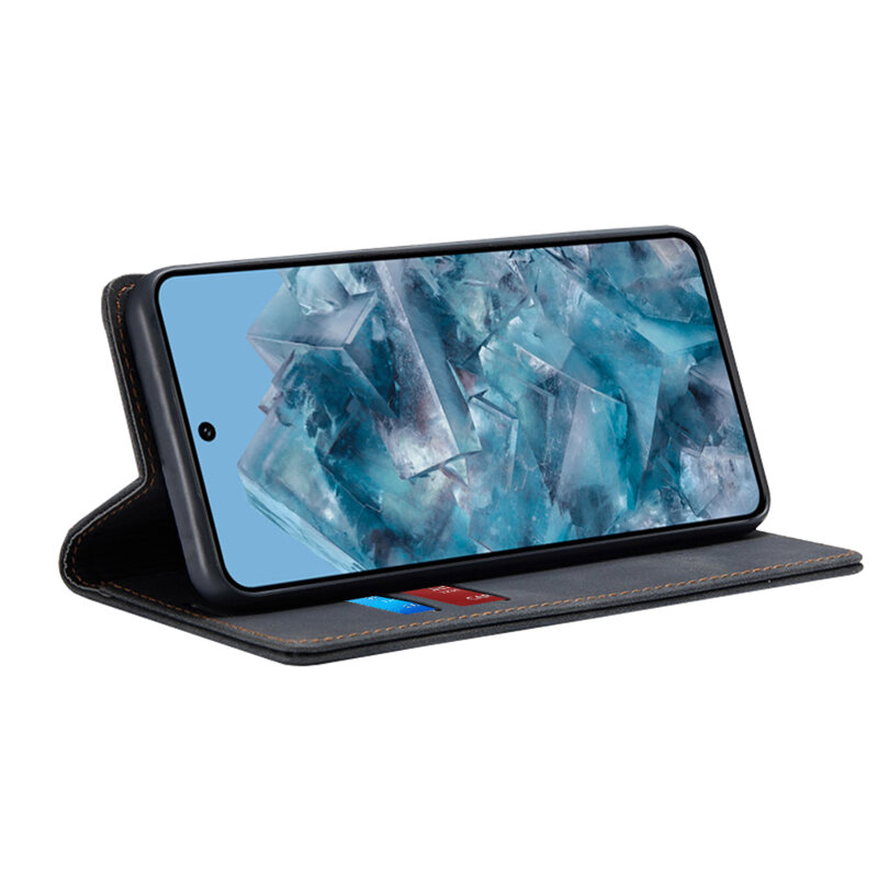 Husa piele Google Pixel 8 Pro Techsuit Confy Cover, negru