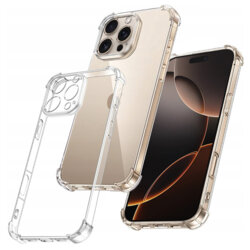 Husa iPhone 16 Pro Techsuit Shockproof Clear Silicone, transparenta