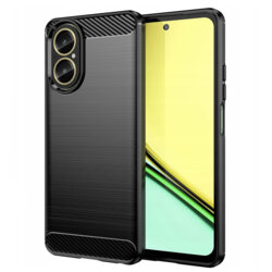 Husa Realme C67 4G Techsuit Carbon Silicone, negru