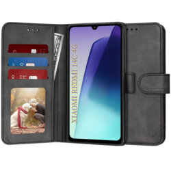 Husa 360 Xiaomi Redmi 14C Techsuit Diary Book, negru