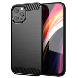 Husa iPhone 13 Pro Max Techsuit Carbon Silicone, negru