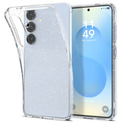 Husa Samsung Galaxy S25 Spigen Liquid Crystal Glitter, Crystal Quartz