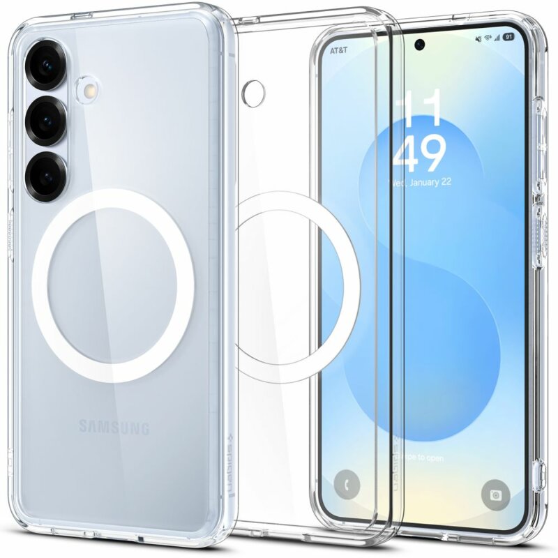 Husa Samsung Galaxy S25 Plus Spigen Ultra Hybrid MagSafe, transparenta