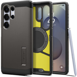 Husa Samsung Galaxy S25 Ultra Spigen Tough Armor MagSafe, cenusiu