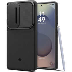 Husa Samsung Galaxy S25 Ultra Spigen Optik Armor, negru