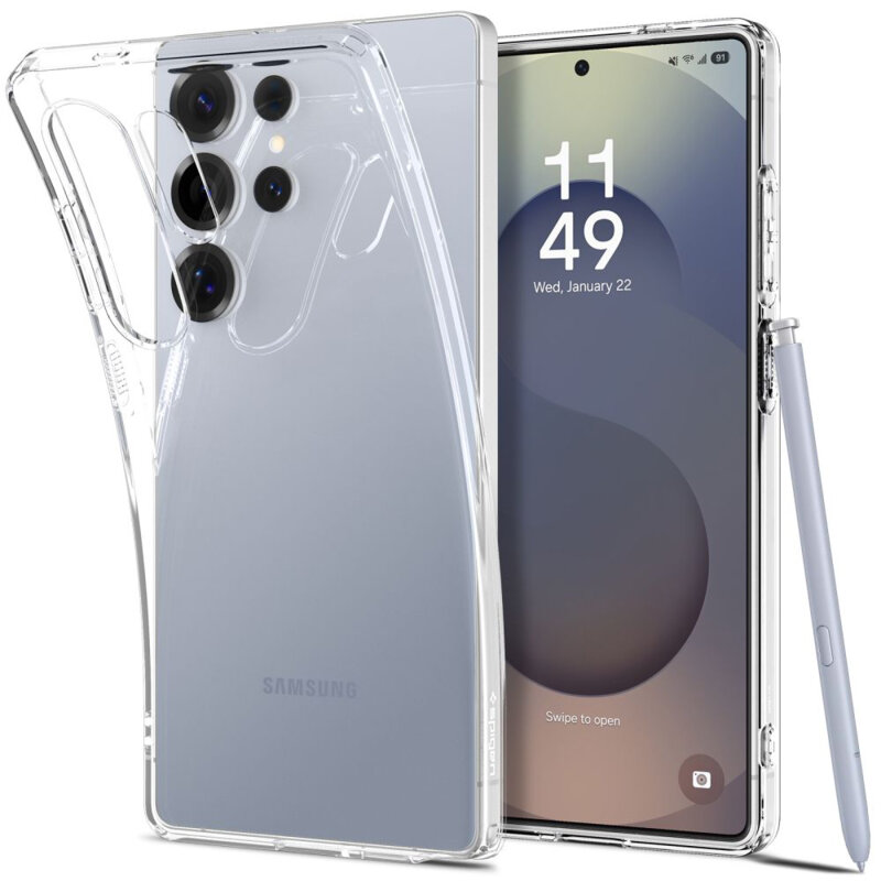 Husa Samsung Galaxy S25 Ultra Spigen Liquid Crystal, transparenta