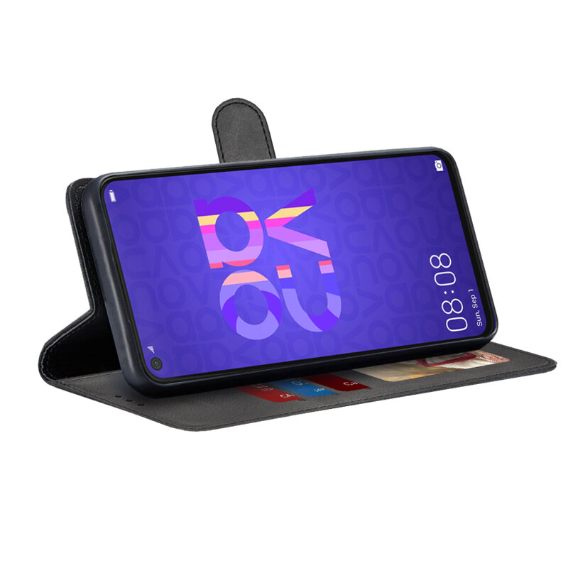 Husa 360 Huawei Nova 5T Techsuit Diary Book, negru