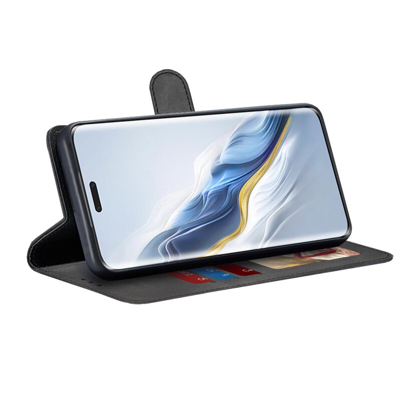 Husa 360 Honor Magic6 Pro Techsuit Diary Book, negru