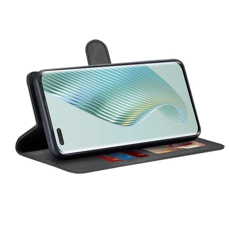 Husa 360 Honor Magic5 Pro Techsuit Diary Book, negru