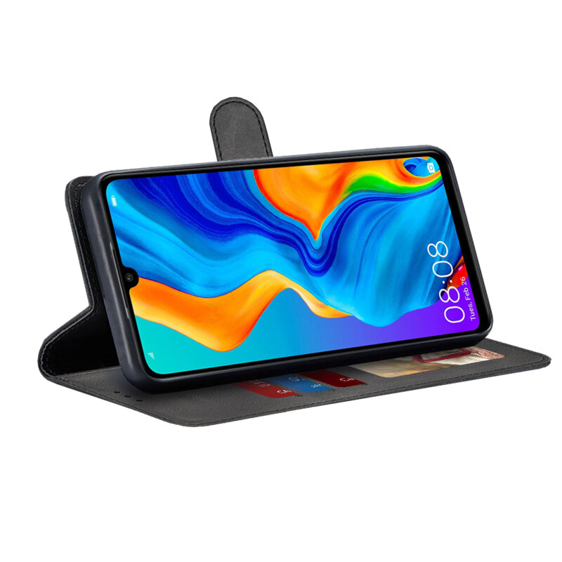 Husa 360 Huawei P30 Lite New Edition Techsuit Diary Book, negru