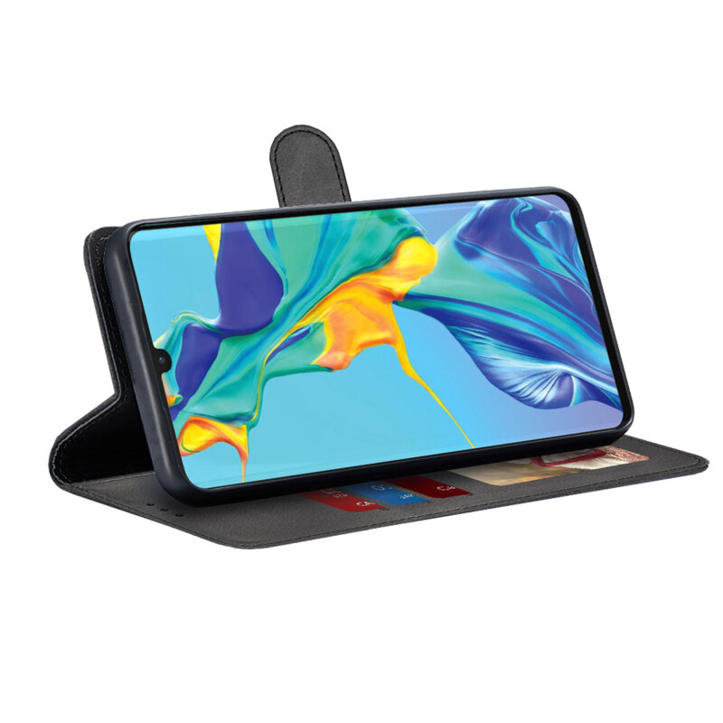 Husa 360 Huawei P30 Pro Techsuit Diary Book, negru