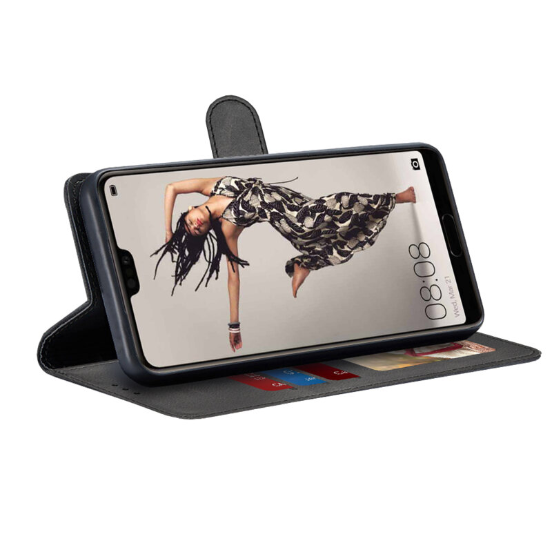 Husa 360 Huawei P20 Pro Techsuit Diary Book, negru