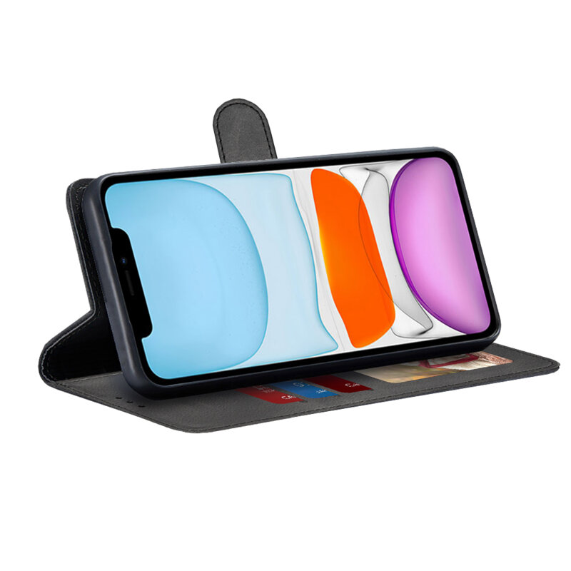 Husa 360 iPhone 11 Techsuit Diary Book, negru
