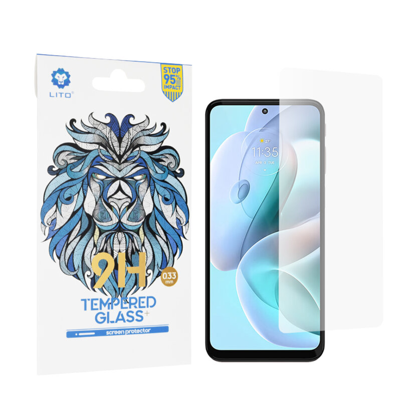 Folie sticla Motorola Moto G41 Lito 9H Tempered Glass, clear