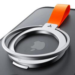 Inel magnetic 360°, suport telefon Torras Ostand, argintiu