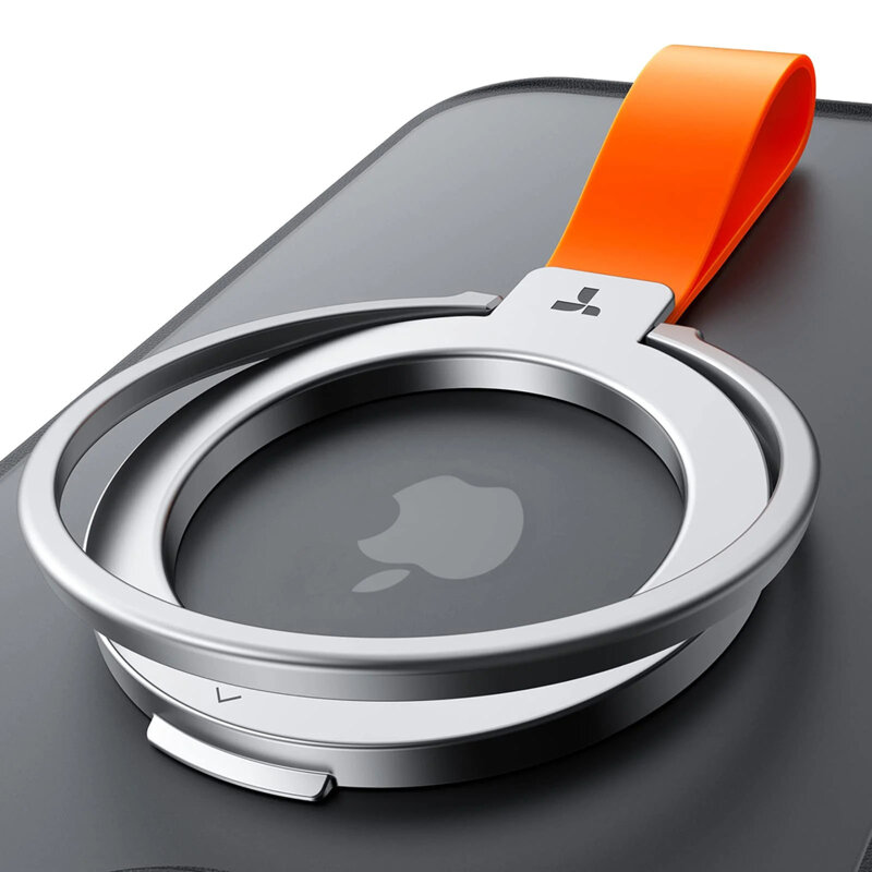 Inel magnetic 360°, suport telefon Torras Ostand, argintiu