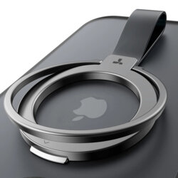 Inel magnetic 360°, suport telefon Torras Ostand, negru