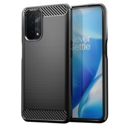 Husa Oppo A54 5G Techsuit Carbon Silicone, negru