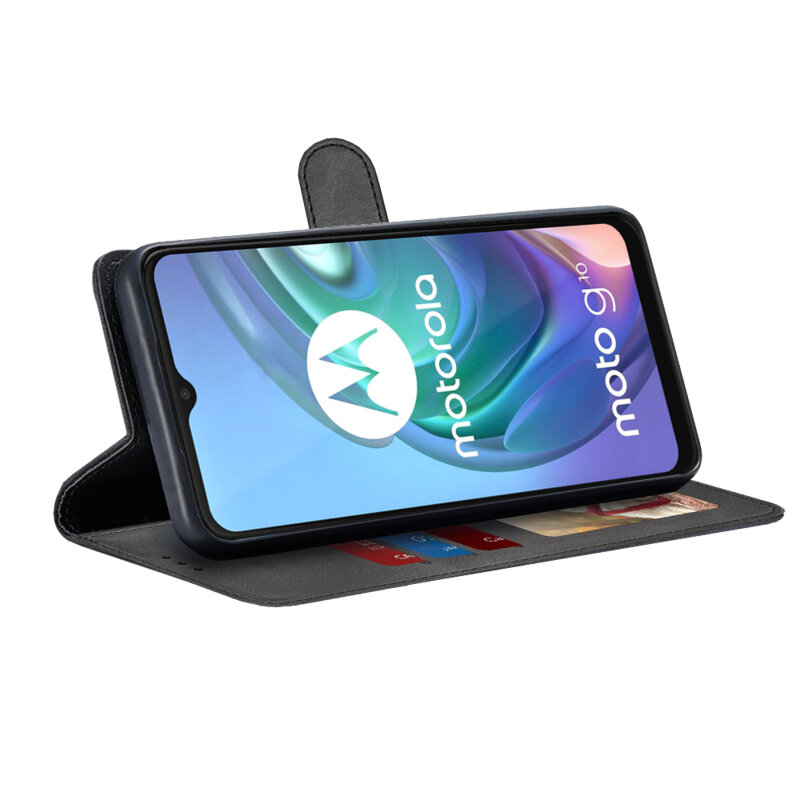 Husa 360 Motorola Moto G10 Techsuit Diary Book, negru
