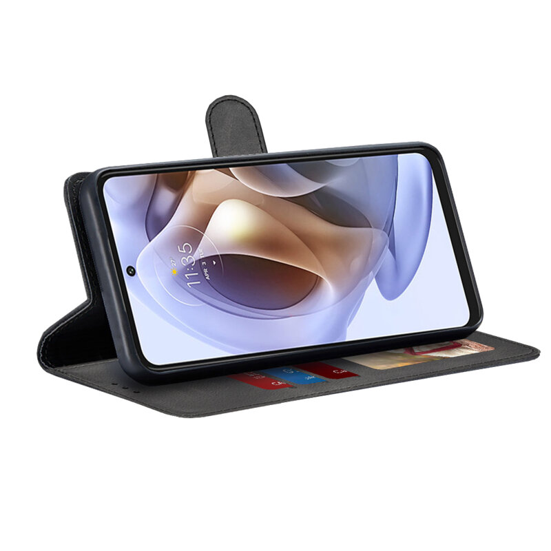Husa 360 Motorola Moto G31 Techsuit Diary Book, negru
