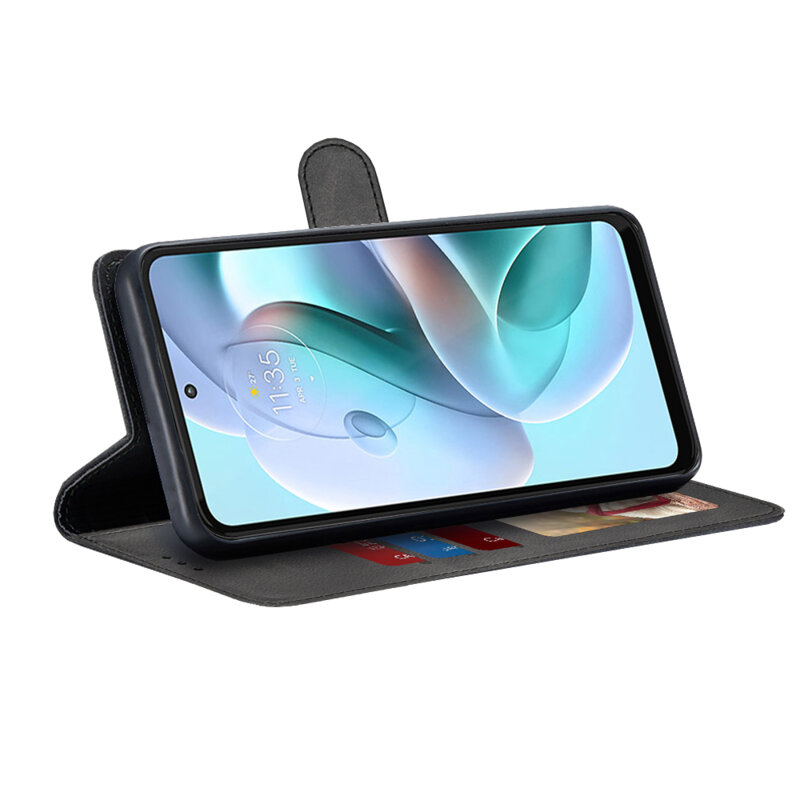 Husa 360 Motorola Moto G41 Techsuit Diary Book, negru