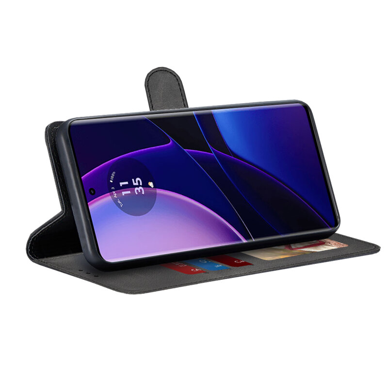 Husa 360 Motorola Edge (2023) Techsuit Diary Book, negru