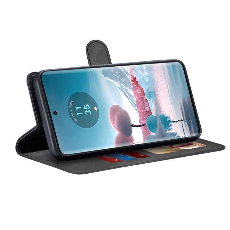 Husa 360 Motorola Edge 40 Neo Techsuit Diary Book, negru