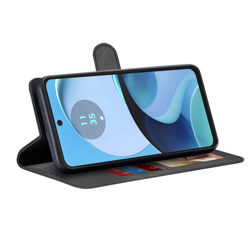 Husa 360 Motorola Moto G14 Techsuit Diary Book, negru
