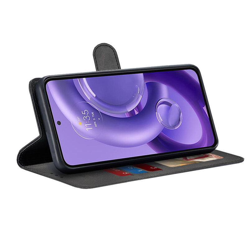 Husa 360 Motorola Edge 30 Neo Techsuit Diary Book, negru