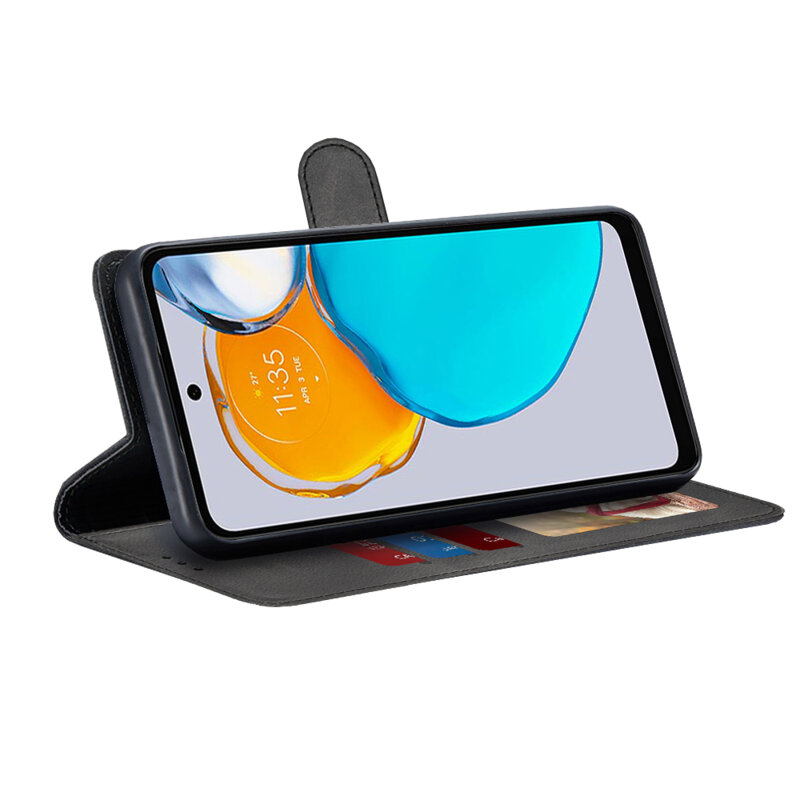 Husa 360 Motorola Moto E22s Techsuit Diary Book, negru