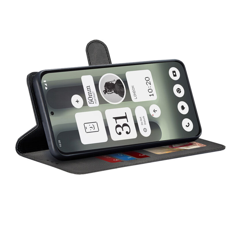 Husa 360 Nothing Phone (2a) Plus Techsuit Diary Book, negru