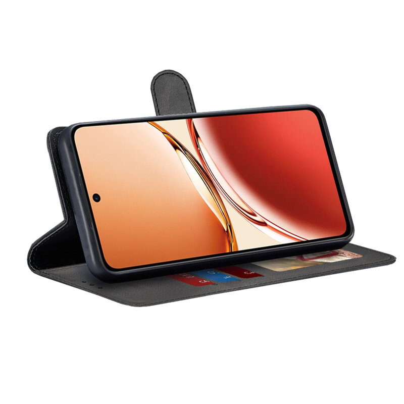Husa 360 Oppo Reno12 FS Techsuit Diary Book, negru