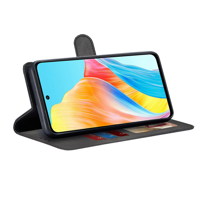 Husa 360 Oppo A58 4G Techsuit Diary Book, negru