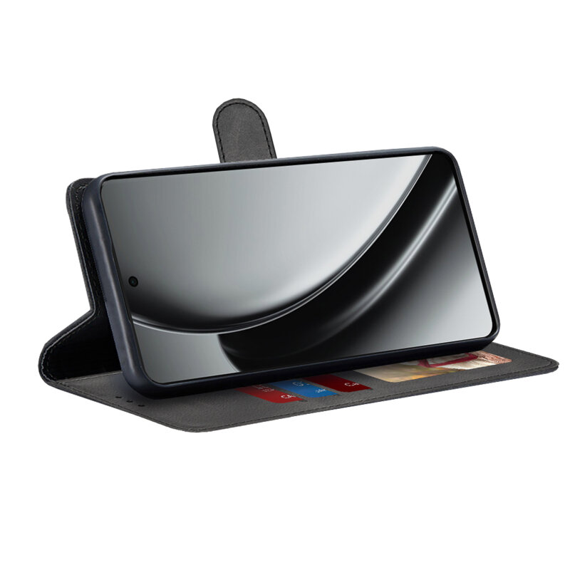 Husa 360 Realme GT 6 Techsuit Diary Book, negru