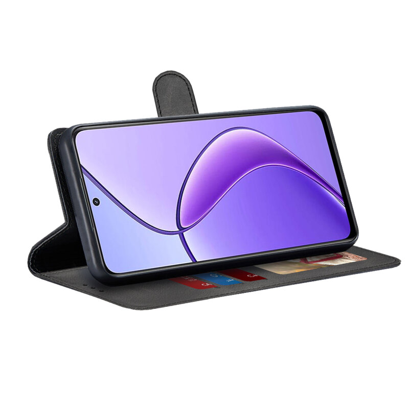 Husa 360 Realme 12 Techsuit Diary Book, negru
