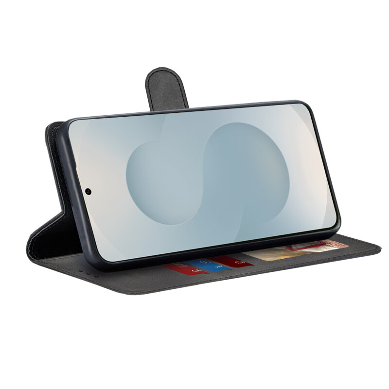 Husa 360 Samsung Galaxy S25 Edge Techsuit Diary Book, negru