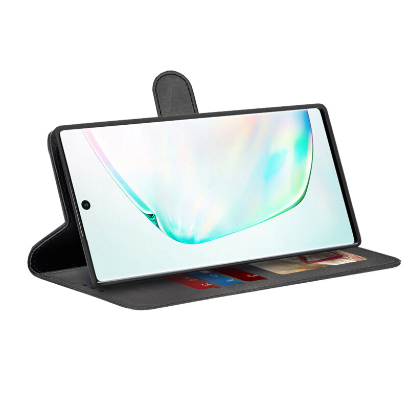 Husa 360 Samsung Galaxy Note 10 Plus 5G Techsuit Diary Book, negru