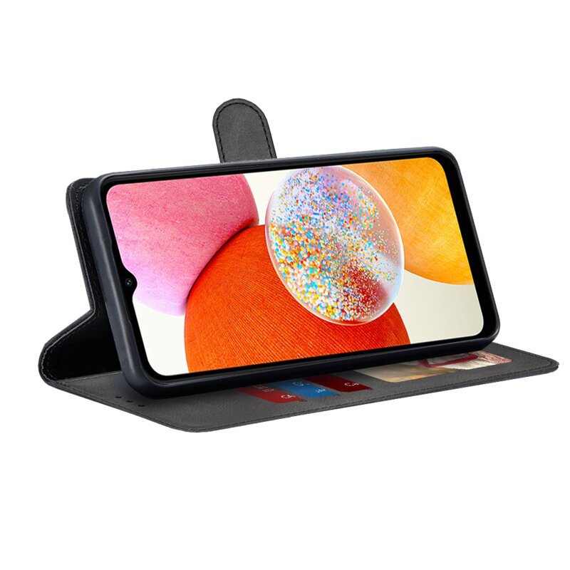 Husa 360 Samsung Galaxy A14 4G Techsuit Diary Book, negru