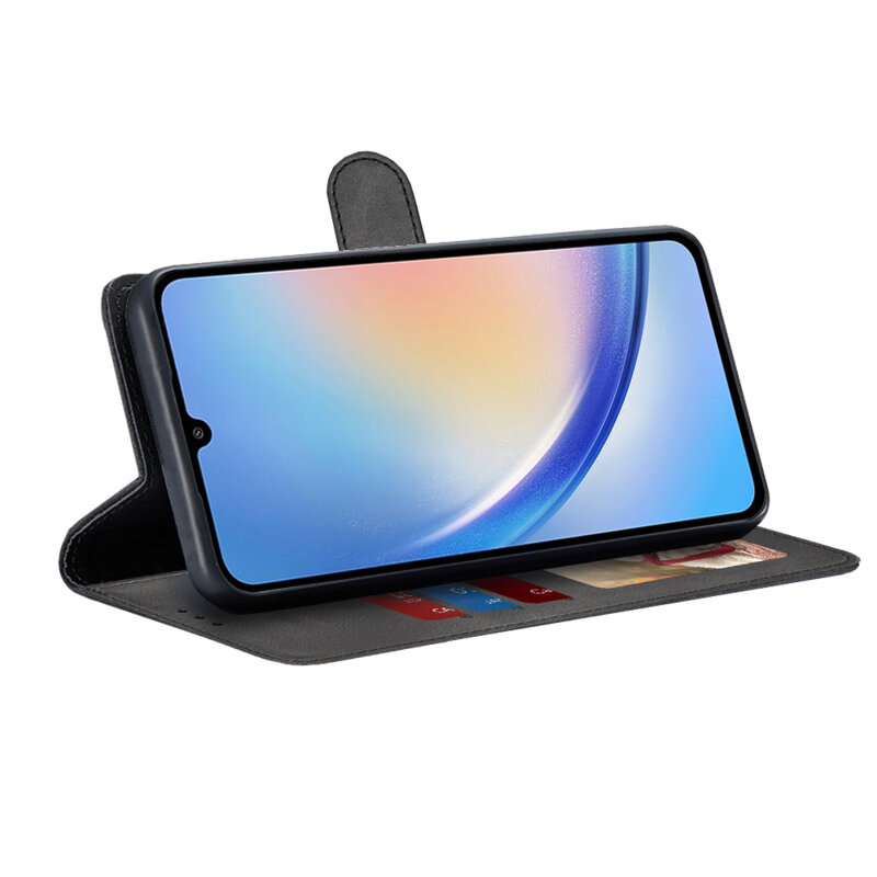 Husa 360 Samsung Galaxy A34 5G Techsuit Diary Book, negru