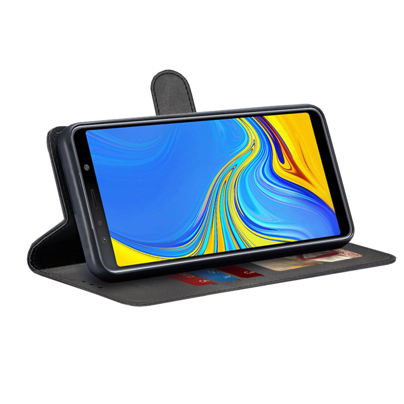Husa 360 Samsung Galaxy A7 2018 Techsuit Diary Book, negru