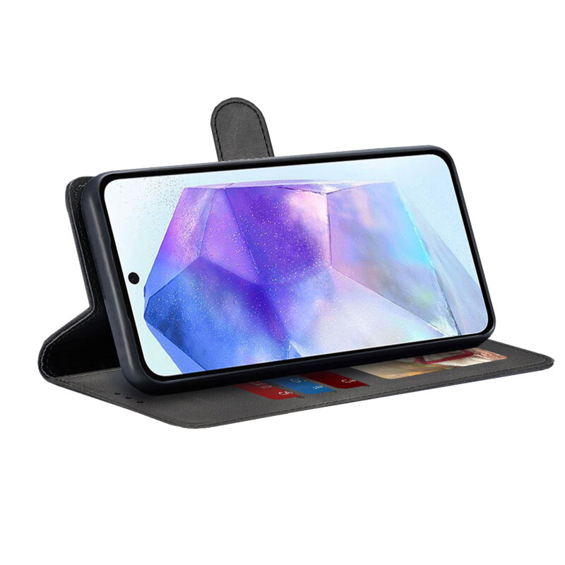 Husa 360 Samsung Galaxy A55 5G Techsuit Diary Book, negru