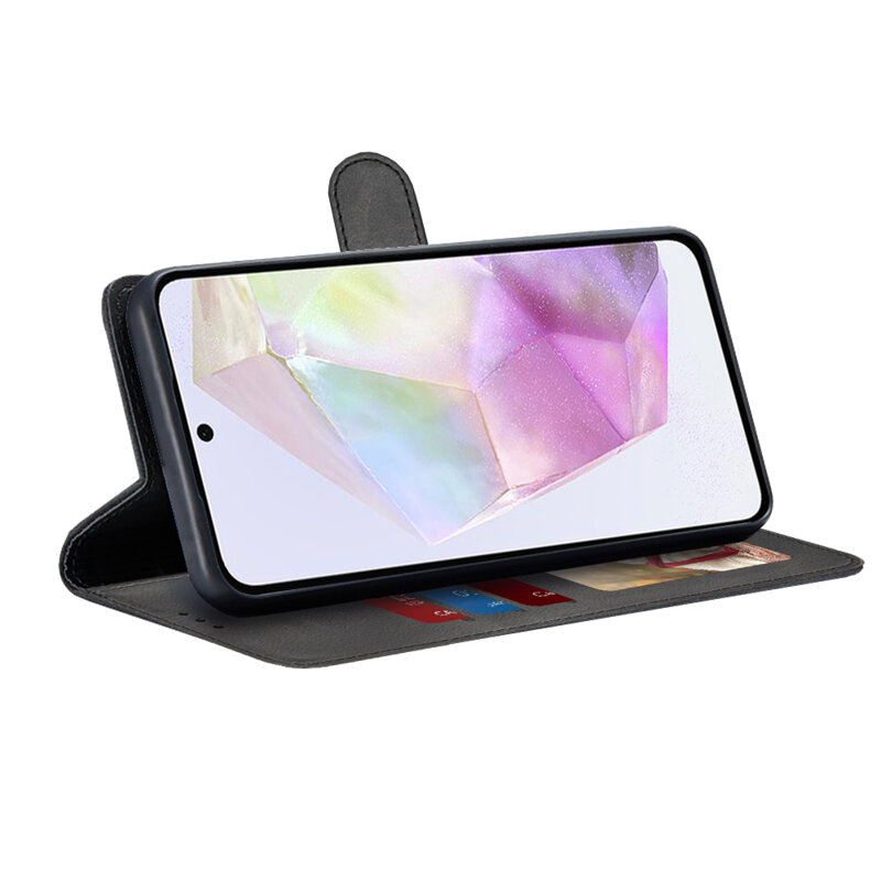 Husa 360 Samsung Galaxy A35 5G Techsuit Diary Book, negru