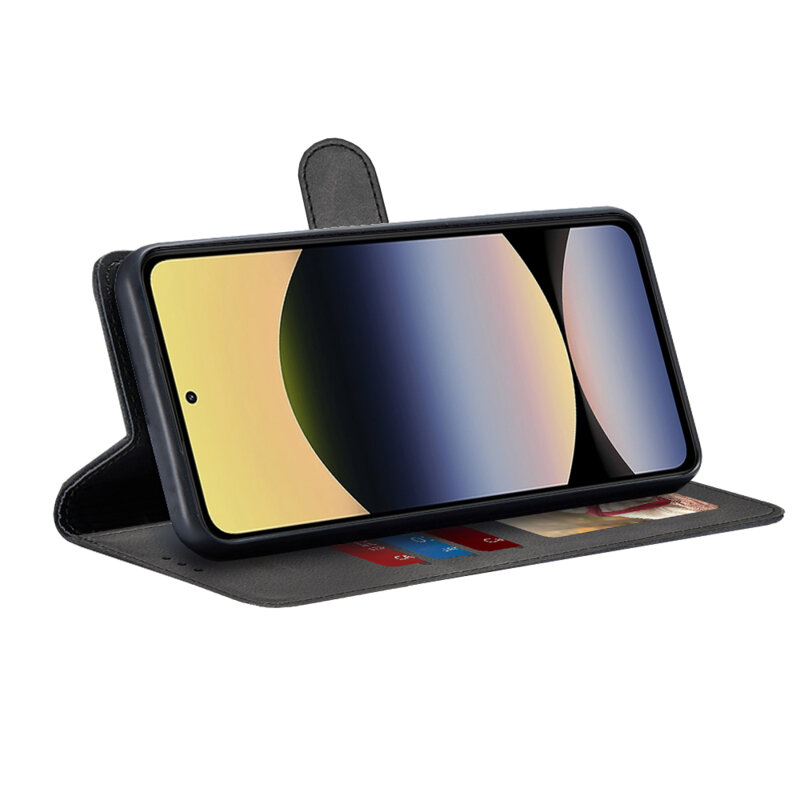 Husa 360 Xiaomi Redmi Note 14 5G Techsuit Diary Book, negru