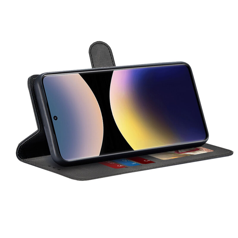 Husa 360 Xiaomi Redmi Note 14 Pro+ 5G Techsuit Diary Book, negru