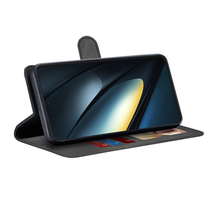 Husa 360 Xiaomi Poco F6 Pro Techsuit Diary Book, negru