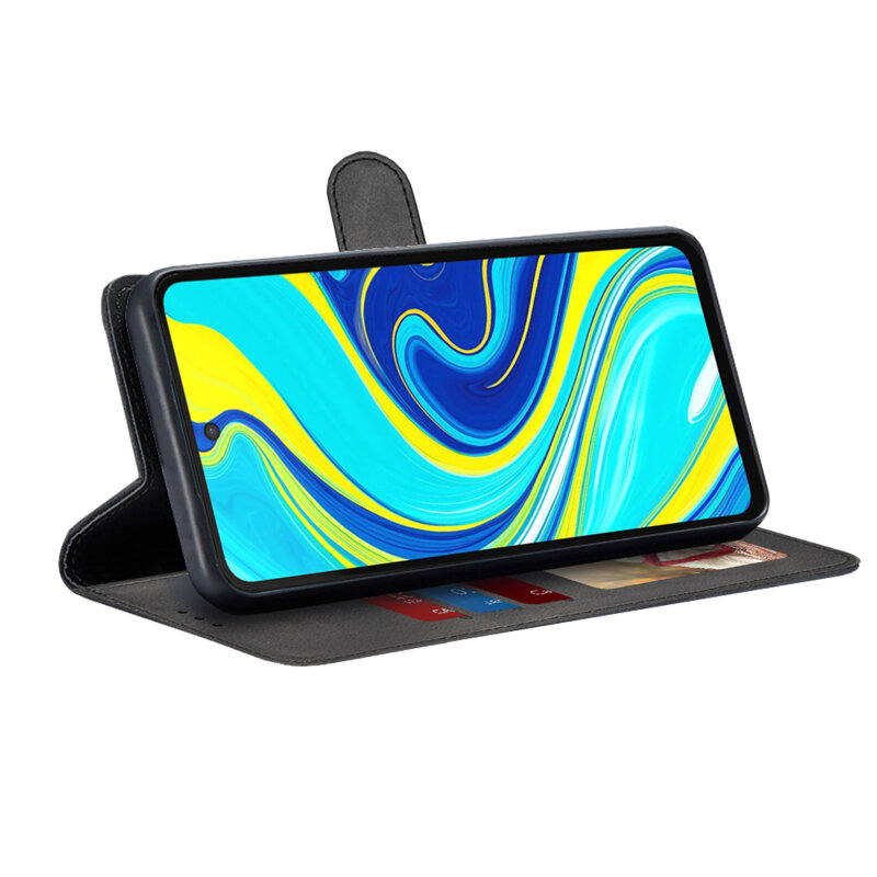 Husa 360 Xiaomi Redmi Note 9S Techsuit Diary Book, negru