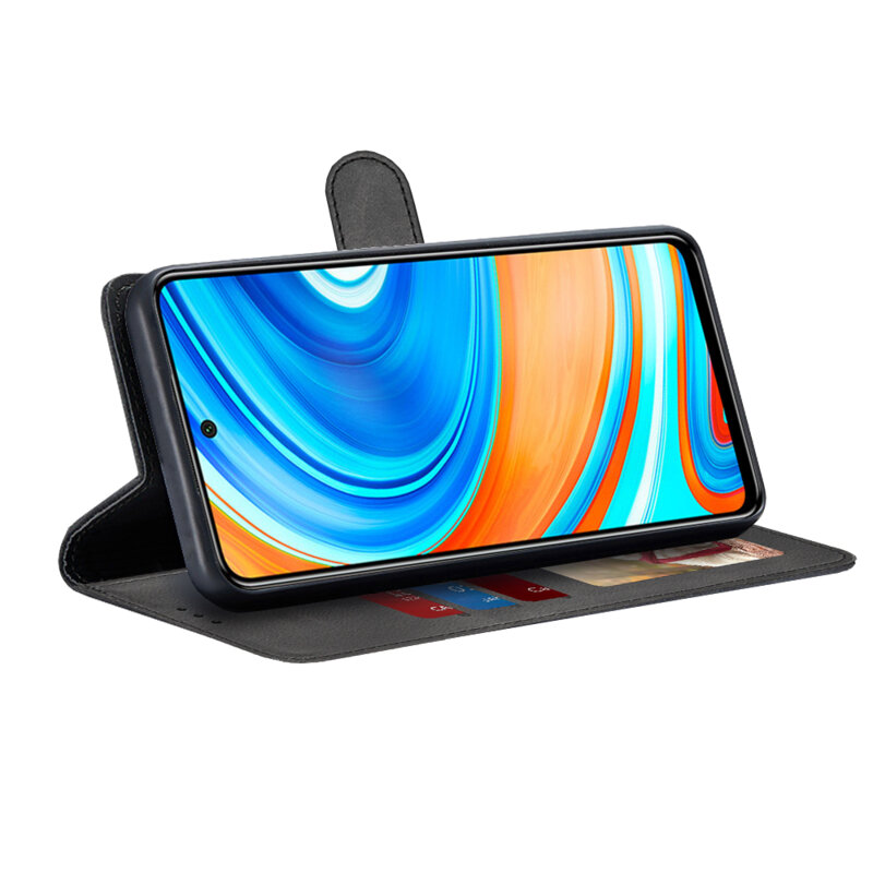 Husa 360 Xiaomi Redmi Note 9 Pro Max Techsuit Diary Book, negru