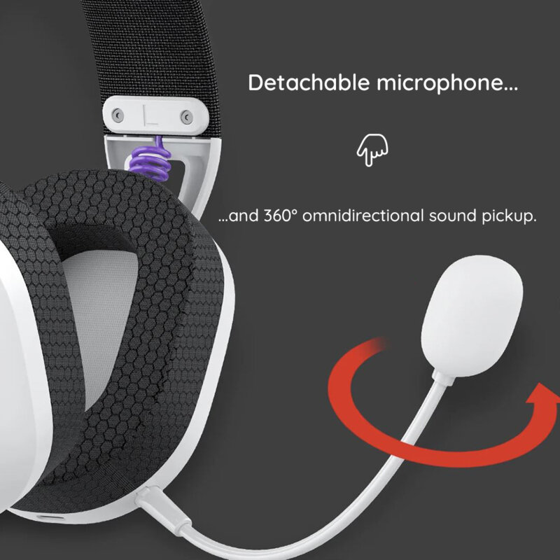 Casti gaming wireless cu microfon Havit, 600mAh, Fuxi-H3, gri